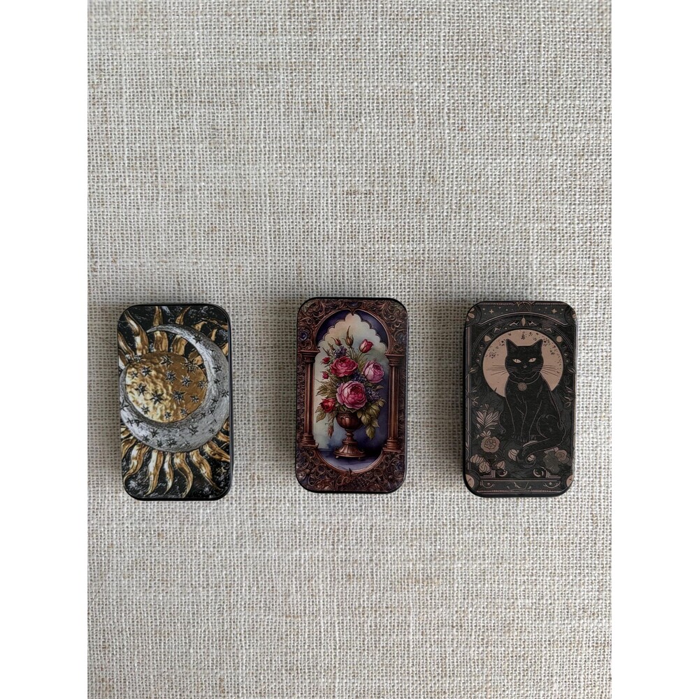 Trinket box - Treasure & Crystal Box - Secret Hiding Case - Matchbox Tin